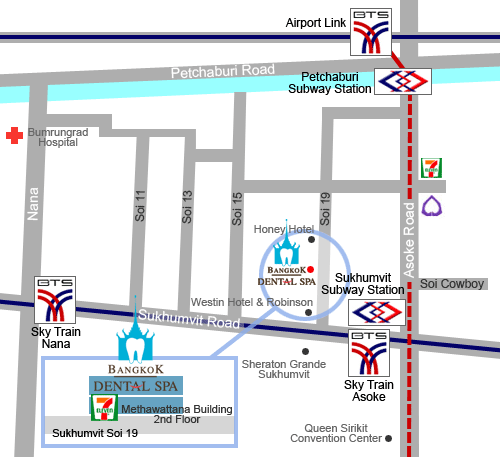 Bangkok Dental Spa Location map